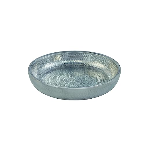 American Metalcraft ADSEAS12 Hammered Aluminum Seafood Tray, Double Wall, Silver, 80-Ounce