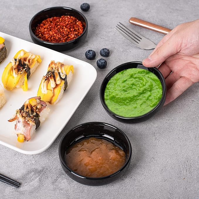 DELLING 3.5 oz Dipping Bowls Set of 8 7 inch Appetizer Plates Set of 6