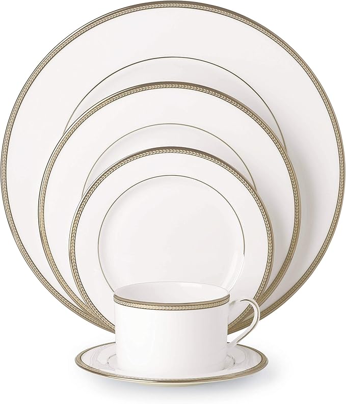Kate Spade New York Sonora Knot 5-piece Place Setting, 4.10 LB, White