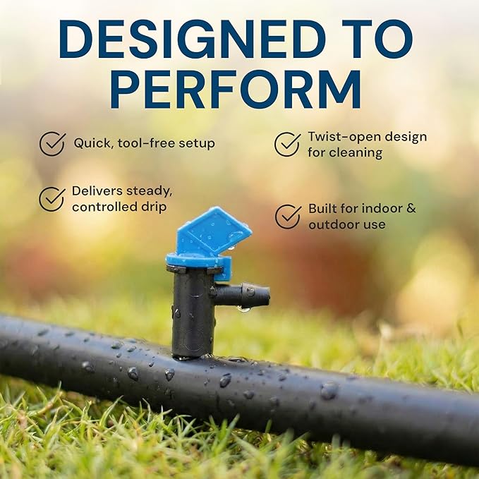 EasyDrip Take-Apart Dripper 2 GPH- 100 Pack Systems or Conventional 1/4" Drip Systems