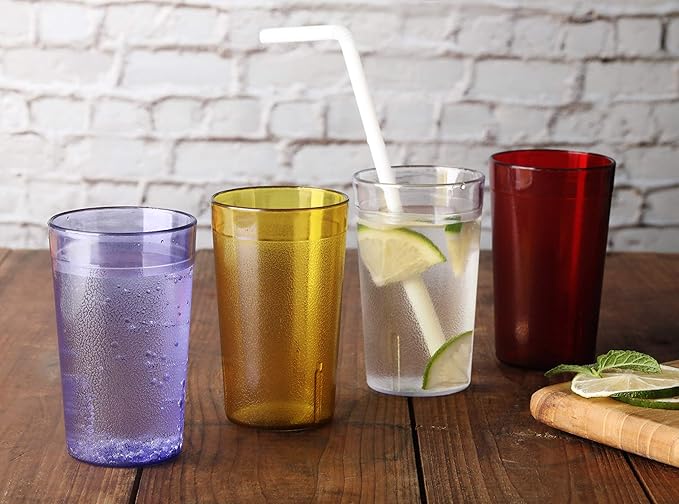 New Star Foodservice | Restaurant-Grade Beverage Tumblers (Clear (Set of 12), 5 oz)