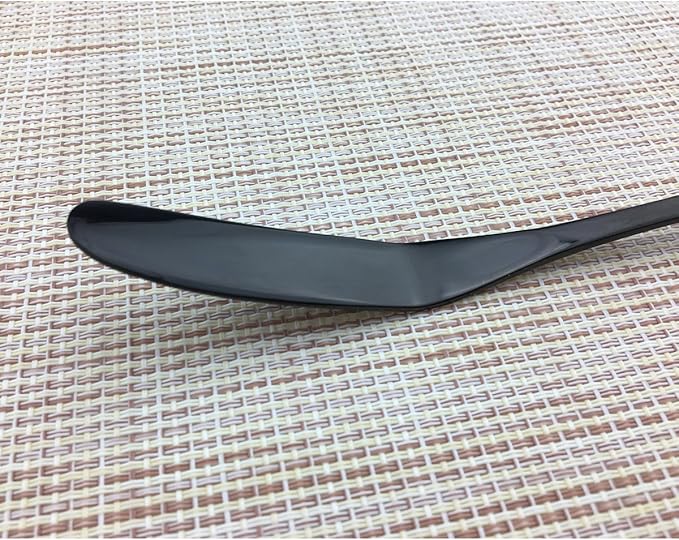 Mirror Polishing Black 18/10 Stainless Steel, Single Serving Flatware Silverware cutlery utensils Set,set of 6 Butter Knife