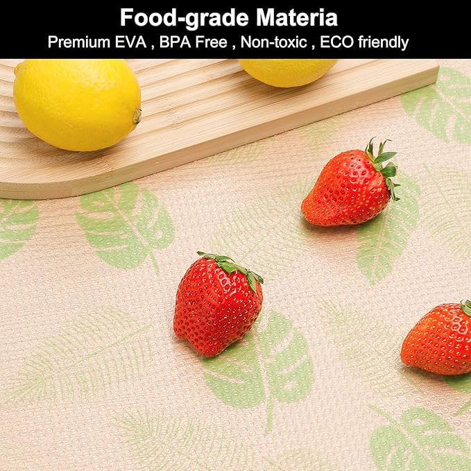 Cooyes Shelf Liner – Premium Non-Adhesive Cabinet & Drawer Liner for Kitchen – Waterproof Shelf Paper with Modern Pattern – Durable EVA Cabinet Mat – Easy to Cut (11.8" W x 360" L)