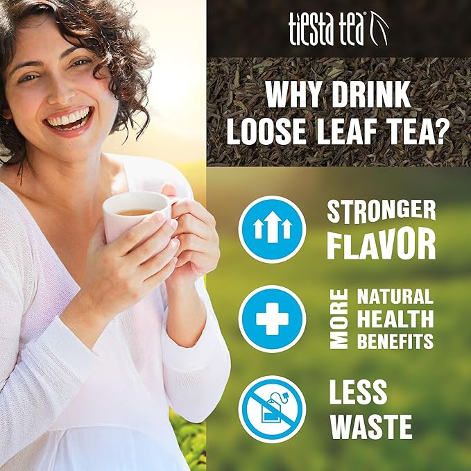 Tiesta Tea Loose Leaf Filters for Brewing, Disposable Infuser for Hot & Iced Drinks, Easy-Fill Steeper, Unbleached Paper, Single-Cup Infuser for Loose Leaves, 100 Empty Bags (6 pack)