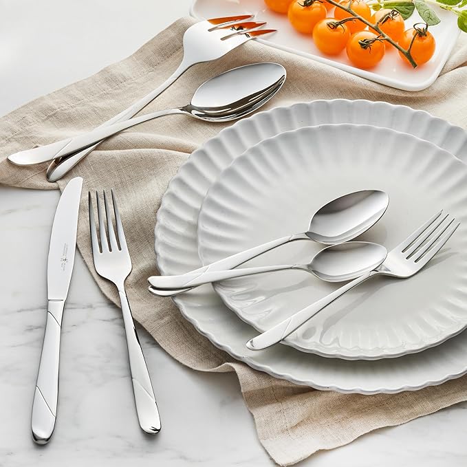 Henckels Milena 62-pc 18/10 Stainless Steel Flatware Set, Service for 12