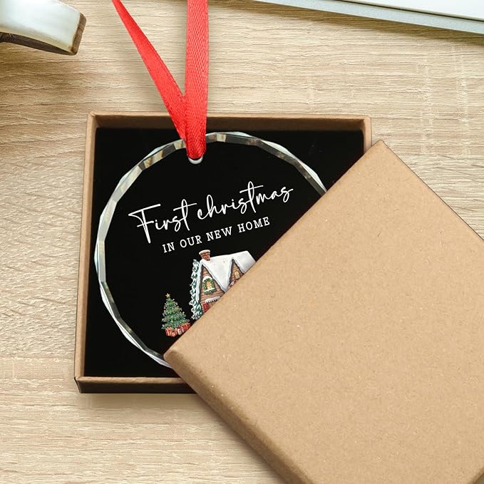 Housewarming Gifts New Home, First Christmas in Our New Home 2025 Christmas Ornament, Best Housewarming Gifts for Women, Xmas Tree Decorations for Home