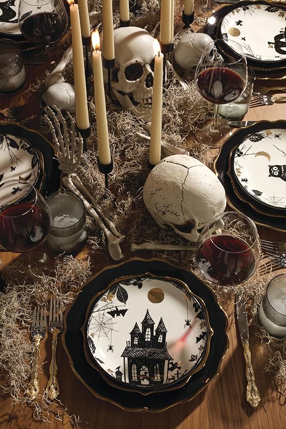 Lenox 896842 Contempo Luxe Black Dinner Plates, Set of 4