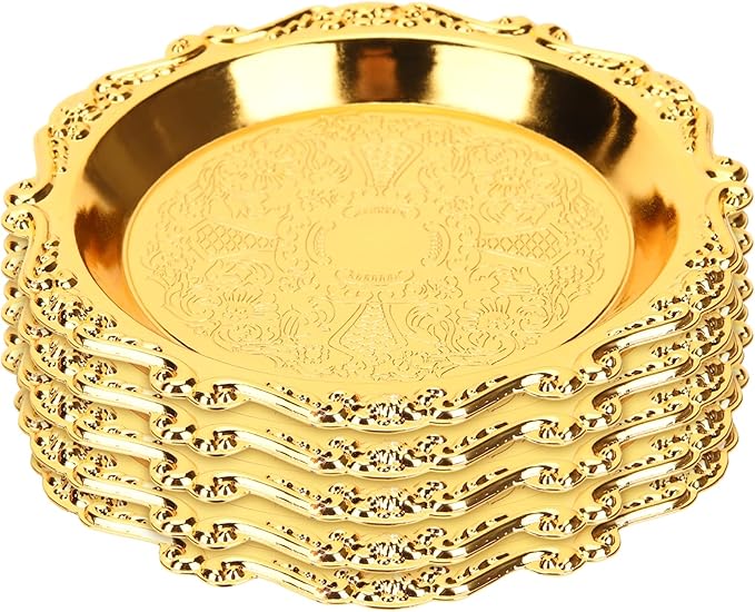 Vintage Appetizer Platter 6-inch Serving Tray Dividers for Snacks Fruit Desserts for Wedding Party Holiday