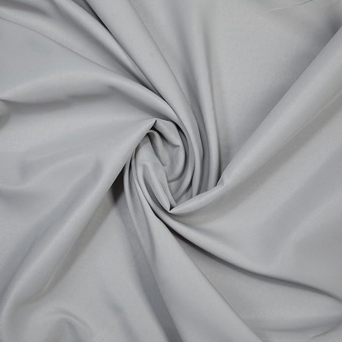 Gee Di Moda Rectangle Tablecloth - 90 x 156 Inch Silver Table Cloth for 8 Foot Tables with Floor-Length Drop - Heavy Duty Washable Fabric for Holiday Party, Dinner, Weddings & Baby Shower