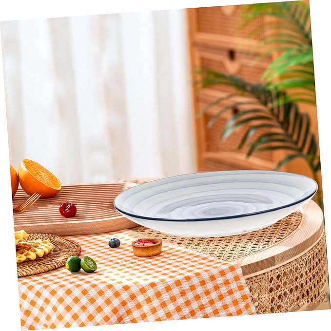 Ceramic Plate Shallow Bowl Plate for Hotel Home Easy to Match Tableware