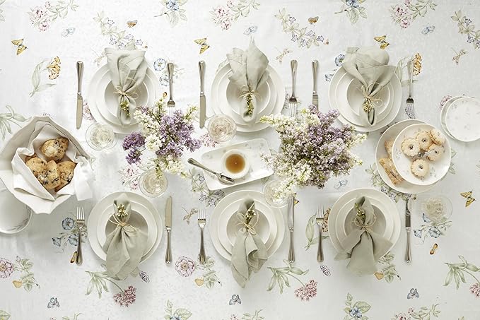 Lenox Silverware Set, Vintage Jewel 20-Piece Flatware Set, Service For 4, 18/10 Stainless Steel, Dishwasher Safe, Knives Spoons And Forks Set, Home And Kitchen Utensils (Silver, 20 Piece)