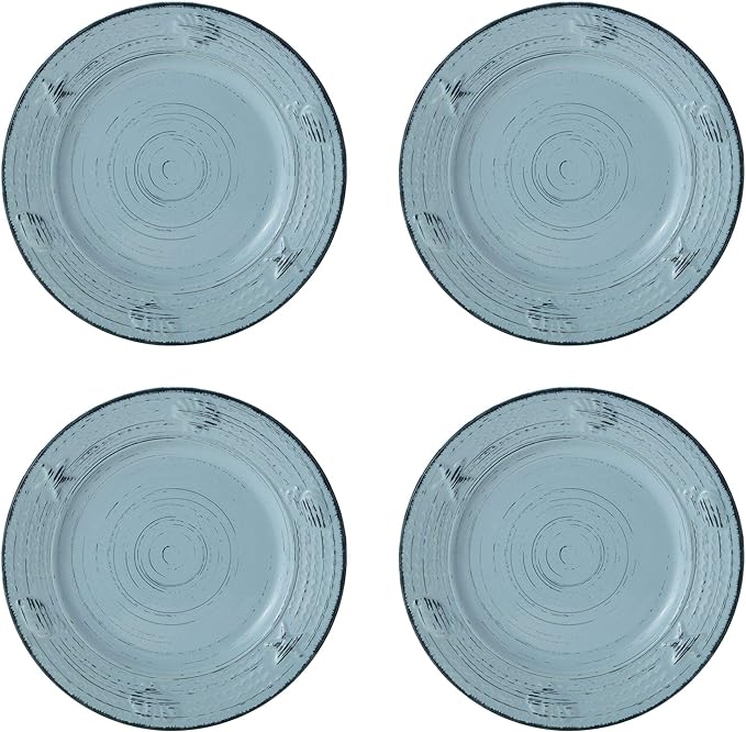 Pfaltzgraff Trellis Coastal 16-Piece Dinnerware Set, teal