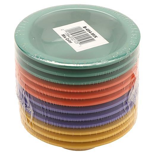 G.E.T. B-454-MIX Melamine Narrow Rim Fruit/Dessert Bowl, 4.5 Ounce, Assorted Colors (Set of 12)