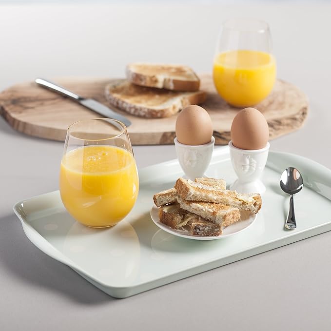Zeal G203G Dotty Design Multi-Purpose Serving Tray, Sage Green