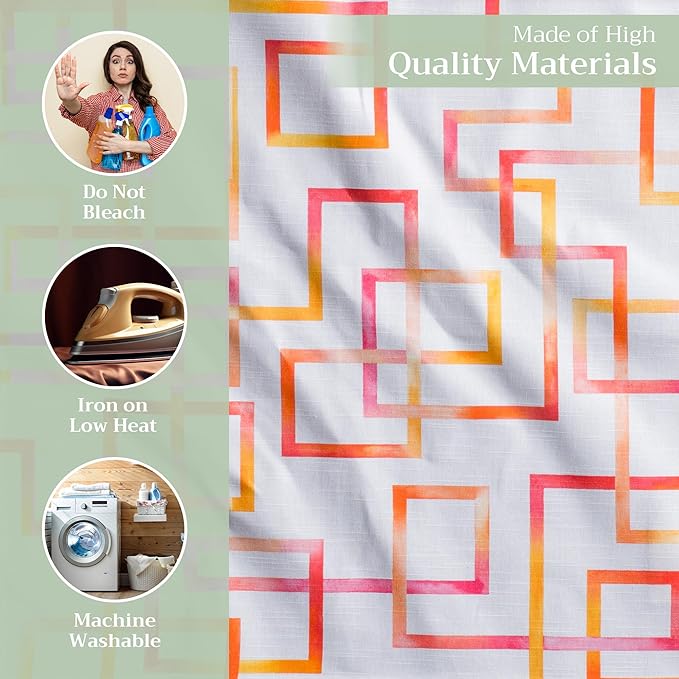 Maison d' Hermine Cloth Napkins Set of 4 100% Cotton Everyday Reusable Square Napkins Cloth Washable, Dinner, Party, Wedding, Restaurant, Spring/Summer (Summer Maze, 20" x 20")