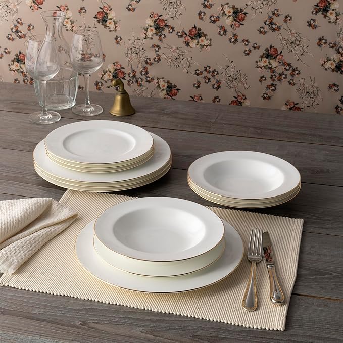Noritake Accompanist 12-Piece Dinnerware Set, Service for 4