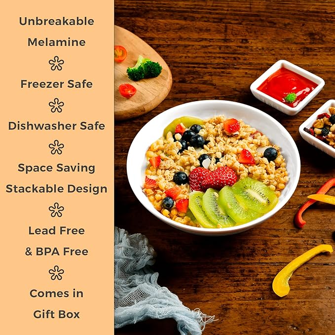 Noodle Bowls Set - large 32oz Ramen Bowl Set for authentic Asian Cuisine - comes with Dipping Bowls, Spoons and Chopstick Stands. Enjoy Thai Miso, Udon or Wonton (2 Bowl Set, White)