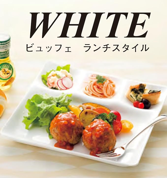M-22-62 Wakazumi Lacquer Cookware Buffet Plate Dishwasher Safe TA ABS Square Plate Ceramic White Tone H C Paint (Mini)