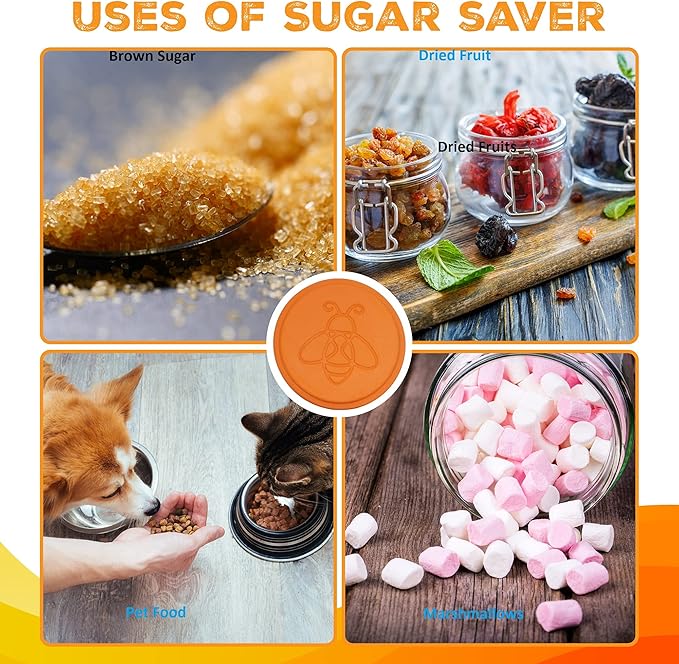 Terracotta Brown Sugar Saver- Brown Sugar Keeper Disc to Maintain Food Moisture in Storage Container - Terra Cotta Bear Softener Alternative - 1Pack