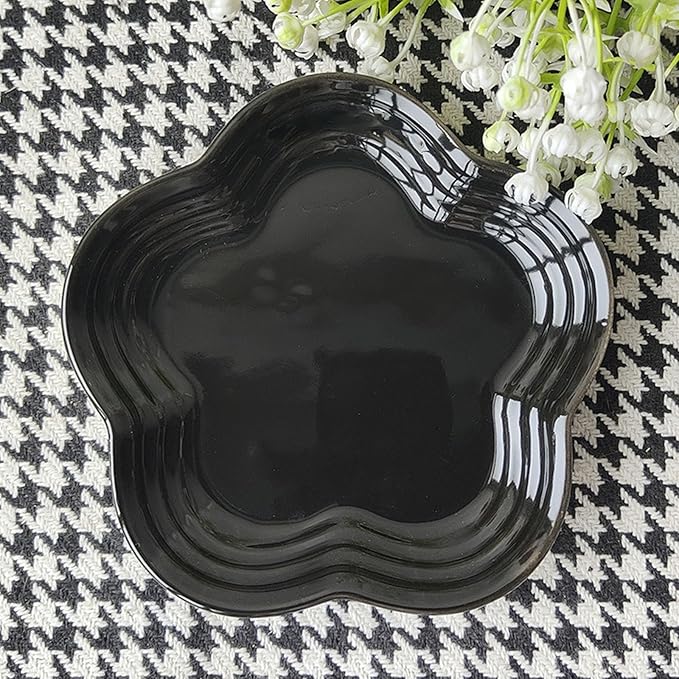 Functional 5.5Inch Ceramics Saucers Dipping Bowls Perfect for Serving Sauces Dessert and Parties Snacks At Homes Round Seasoning Ingredient Preps Appetizer Plates