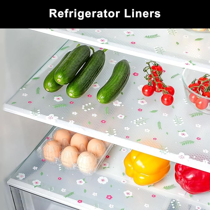 Cooyes Shelf Liner – Premium Non-Adhesive Cabinet & Drawer Liner for Kitchen – Waterproof Shelf Paper with Modern Pattern – Durable EVA Cabinet Mat – Easy to Cut (11.8" W x 118" L)