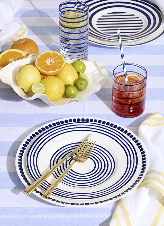 Kate Spade New York Charlotte Street West Accent Plate (Pack of 1) Blue