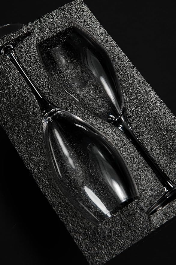 Demi Giant Wine Glass - Premium Crystal Wine Glasses Set of 2 - Fits Entire 750 ml Bottle