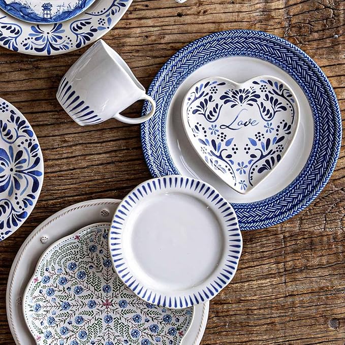 Juliska Sitio Stripe Side/Cocktail Plate - Delft Blue