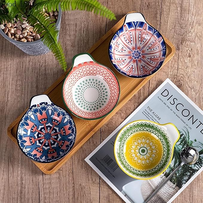 Dipping Dish Dip Bowls Ceramic Snack Bowl Sauce Catering Small Dishes Hotel Restaurant Soy Sauce And Vinegar Dishes Creative Tableware Dip/Dip Bowl Appetizer Plate Seasoning Dish (Color : B)