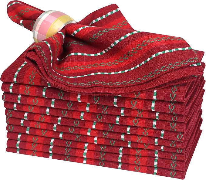 Homidate Cloth Dinner Napkins – Machine Washable Reusable Fabric Napkins for Weddings, Parties & Table Decorations