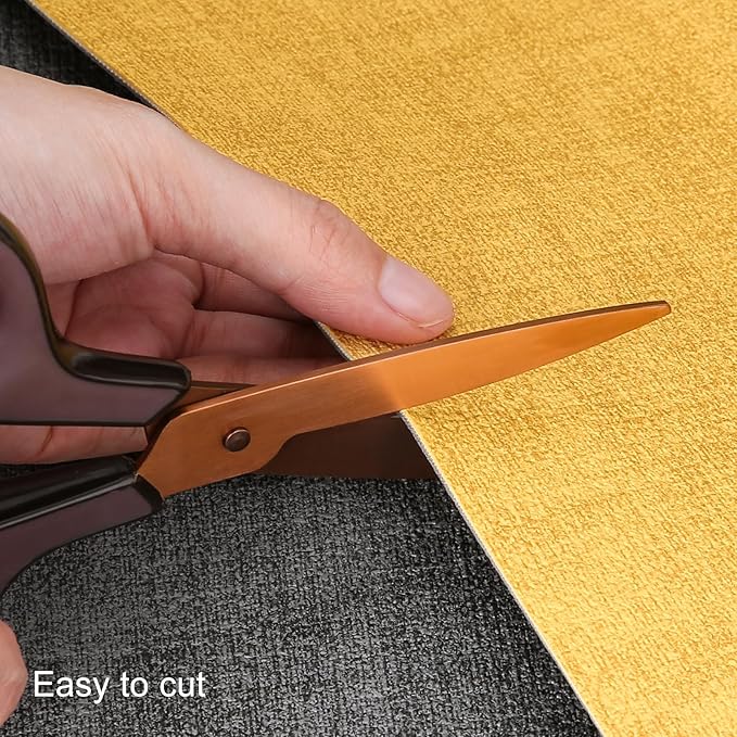 Table Runners 55 Inches Long, Dual-Sided Faux Leather Farmhouse Table Runner Waterproof Heatproof Non-Slip for Living Room Party Home Decor Holiday Decorations(Gray Yellow, 15 x 55 Inch)