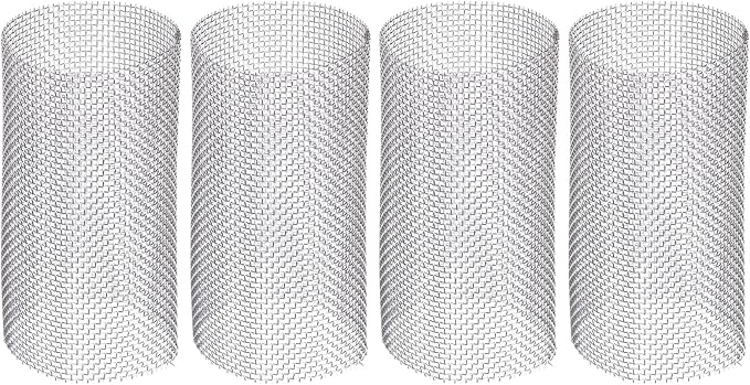 PATIKIL 20 Mesh in-Line Strainer Replacement, 4 Pcs Stainless Steel Filter Screen Accessories for Garden Hose Water Pump Pressure Washer