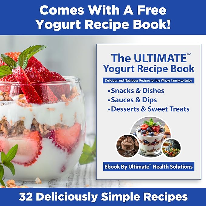 Ultimate Yogurt Strainer - Make Delicious, High Protein, Greek Yogurt - 70% Less Sugar & Lactose - Fine Mesh Nylon Greek Yogurt Maker - 100% BPA-Free & Dishwasher Safe with Large 2.3 Quart Capacity