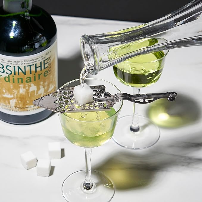 Viski Absinthe Spoon - Vintage Style Absinthe Dripper with Perforations - Dishwasher Safe Stainless Steel Set of 1