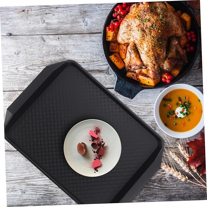 Multi-Function Skid Tray Capacity Snacks Serving Tray for Kitchen Party