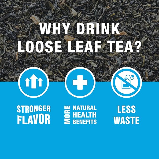 Tiesta Tea - Chinese Jasmine, Loose Leaf, Classic Jasmine Green Tea, Premium Blend, Medium Caffeinated Green Blend, Make Hot or Iced & Brews Up to 25 Cups, 1.8 Ounce Resealable Pouch