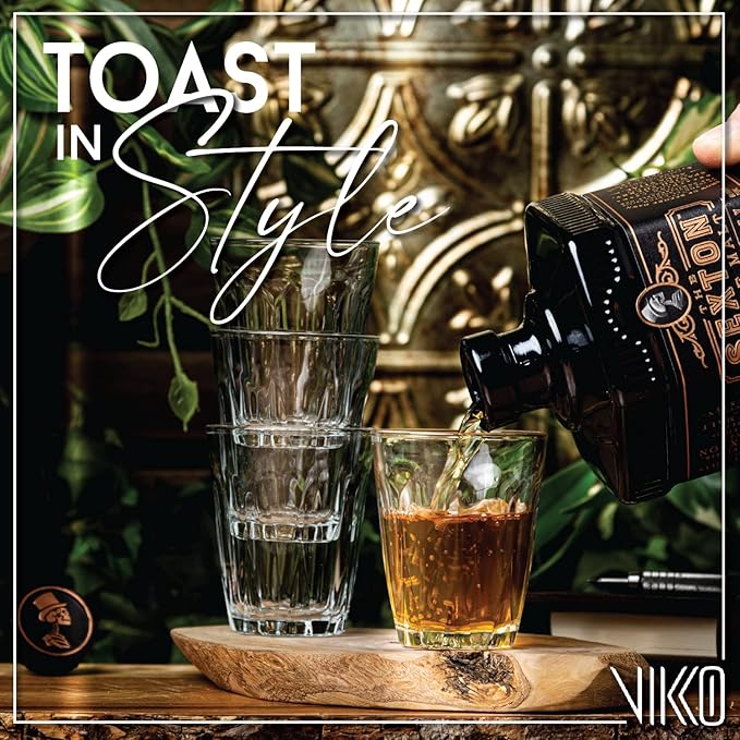 Vikko 3.75 Ounce Shot Glasses, Set of 12 Small Liquor and Spirit Glasses, Durable Tequila Bar Glasses For Alcohol and Espresso Shots, 12 Piece Large Shooter Glass Set