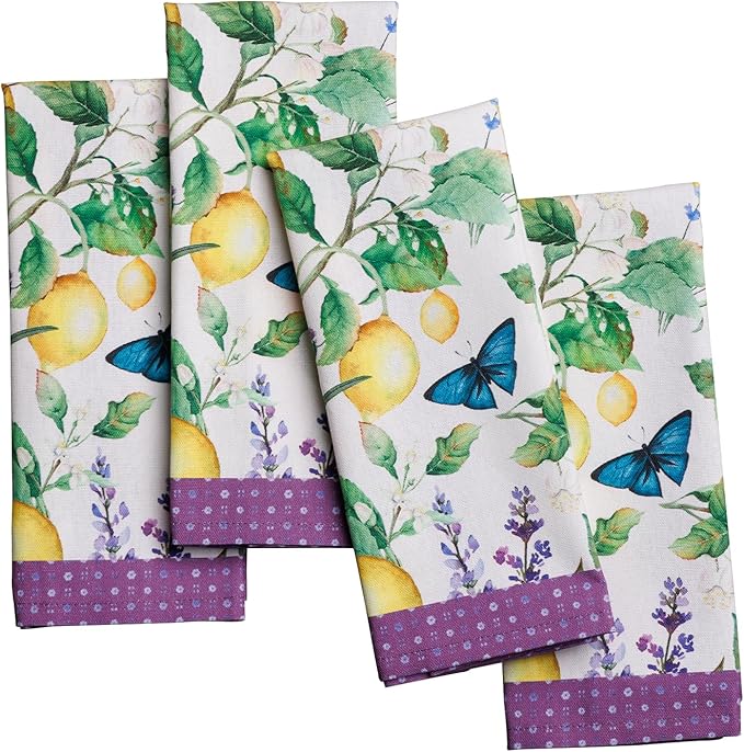 Maison d' Hermine Cloth Napkins Set of 4 100% Cotton Soft & Durable Everyday Reusable Square Napkins Cloth Washable, Dinner, Cocktail Party, Wedding, Restaurant (Siverque, 18" x 18")