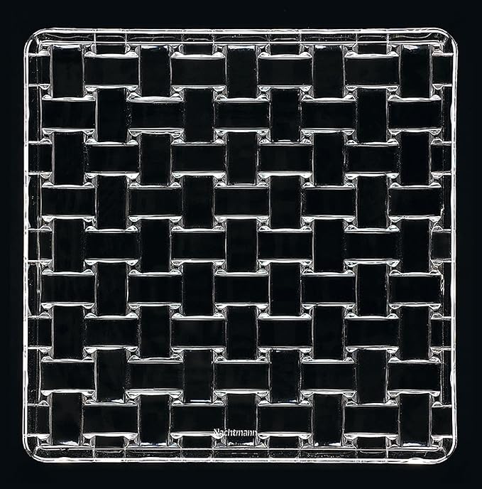 Nachtmann Bossa Nova Collection, Square Platter, Set of 2, Serving Tray, Plate for Food, Charcuterie, Appetizer, Snack, and Dessert Platters, 8.3 Inch, Dishwasher Safe