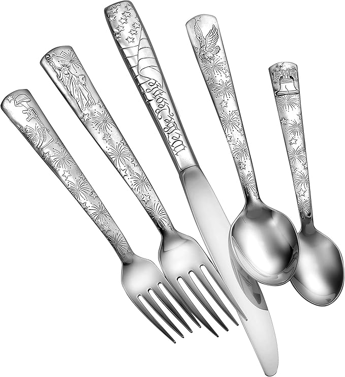Liberty Tabletop Liberty 65pc Flatware Set Service For 12 Serving Set Included MADE IN USA