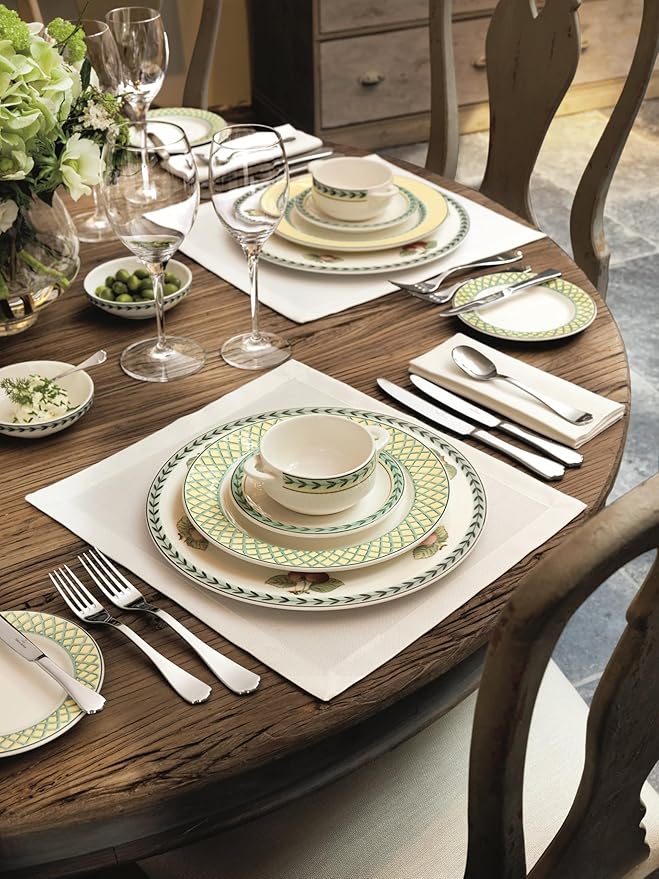 Villeroy & Boch Medina Collection 64-Piece Flatware Set, Service for 12, Plus 4 Additional Serving Pieces, 18/10 Stainless Steel, Flared Handle, Solid Weight