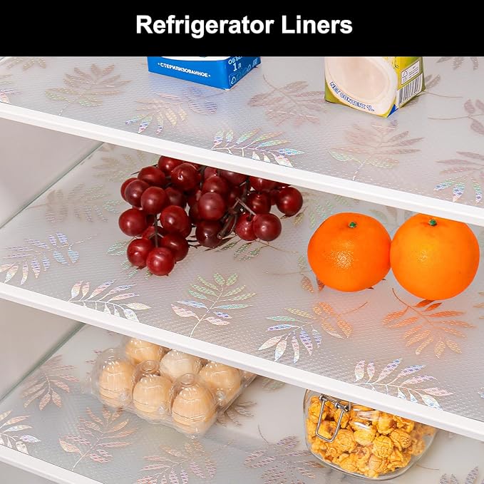 Cooyes Shelf Liner – Premium Non-Adhesive Cabinet & Drawer Liner for Kitchen – Waterproof Shelf Paper with Modern Pattern – Durable EVA Cabinet Mat – Easy to Cut （17.5" W x 78.7" L）