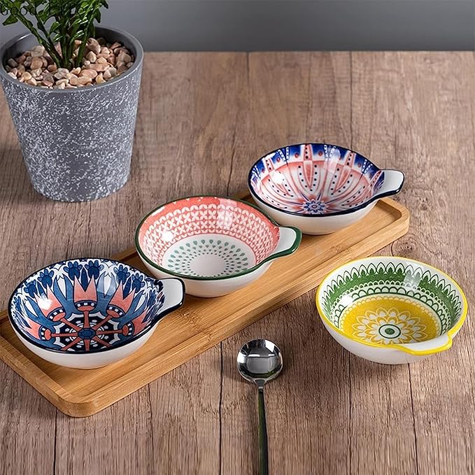 Dipping Dish Dip Bowls Ceramic Snack Bowl Sauce Catering Small Dishes Hotel Restaurant Soy Sauce And Vinegar Dishes Creative Tableware Dip/Dip Bowl Appetizer Plate Seasoning Dish (Color : B)