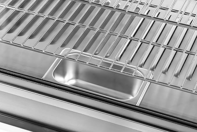 KoolMore 48 in. Glass Countertop Display Warmer, 6.5 cu. ft. in Stainless Steel (HDC-6C-SS)