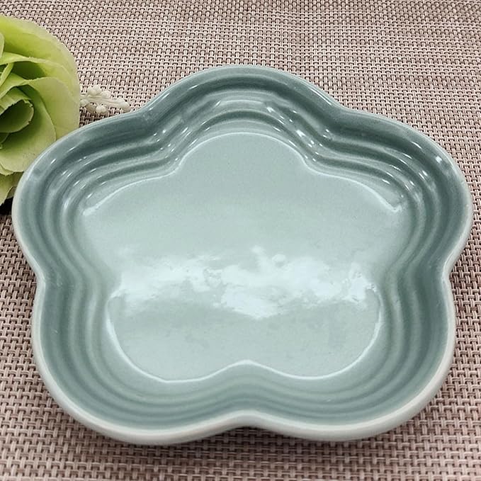 Functional 5.5Inch Ceramics Saucers Dipping Bowls Perfect for Serving Sauces Dessert and Parties Snacks At Homes Round Seasoning Ingredient Preps Appetizer Plates