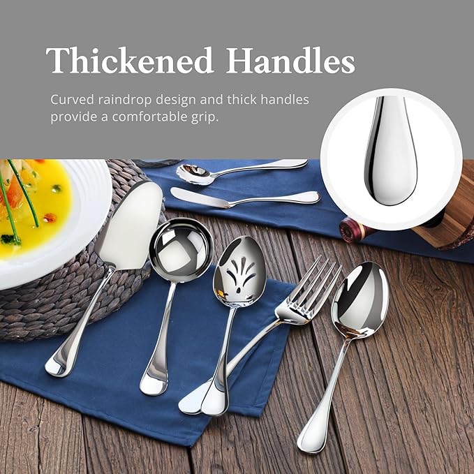 Artaste 56433 Rain 18/10 Stainless Steel 7-Piece Hostess Set