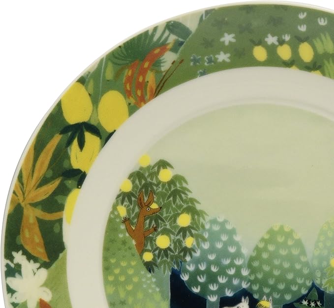 Yamaka Shoten MM3201-330 Luonto Plate, 7.7 inches (19.5 cm), Hill, Microwave Safe, Moomin Goods, Scandinavian, Mother's Day, Gift, Tableware, Gift, Wedding Gift, Made in Japan