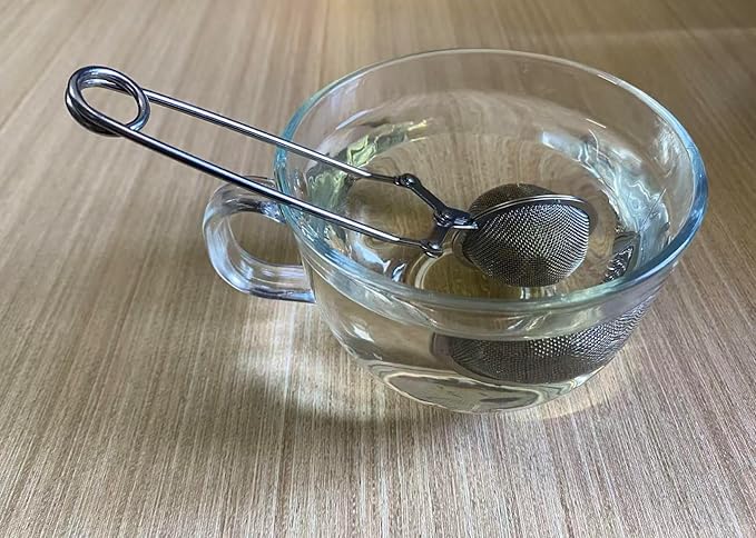 3-Pack Tea Ball Infusers, Premium Stainless Steel Fine Mesh Strainer with Long Handle for Loose Leaf Tea, Spices & Seasonings