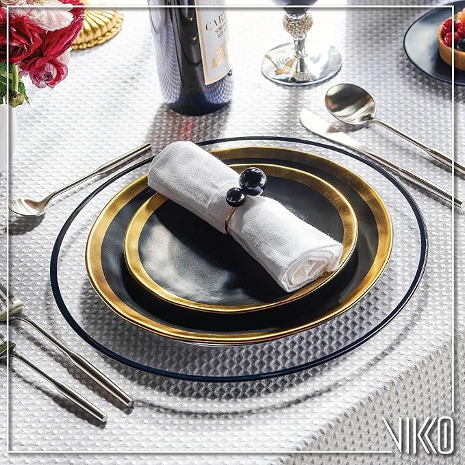 Vikko Dine Modern Silverware Set: Unique Brushed Stainless Flatware Set - Satin Matte - 18/10 stainless steel flatware For Upscale Dining and Entertaining - 20 Piece Cutlery Set - Service for Four (4)