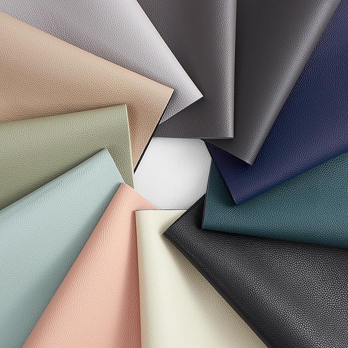 MOSAYT Vinyl Placemats Set of 4, Heat Resistant Place Mats 100% Waterproof Washable & Wipeable Faux Leather Reversible Table Mats for Kitchen Dining Party Indoor Outdoor, 12" x 17", Dark Light/Grey